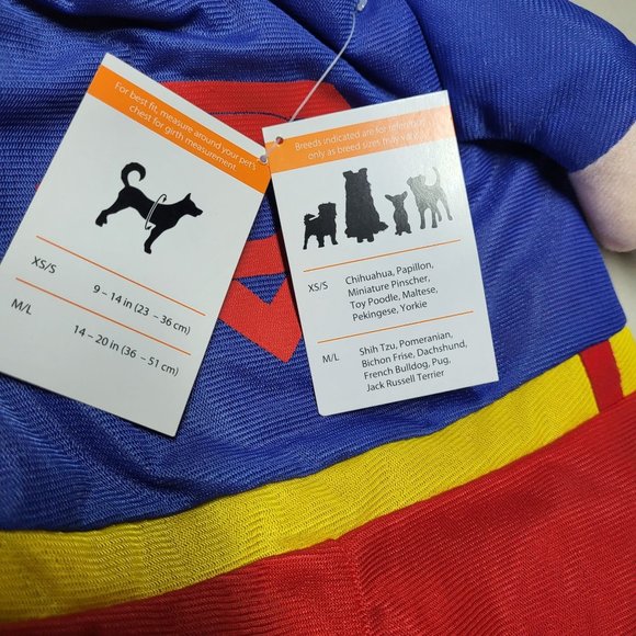 New SimplyDog Halloween Costume Superman Red Blue Dress Up For Medium‎ Large Dog - Picture 10 of 11